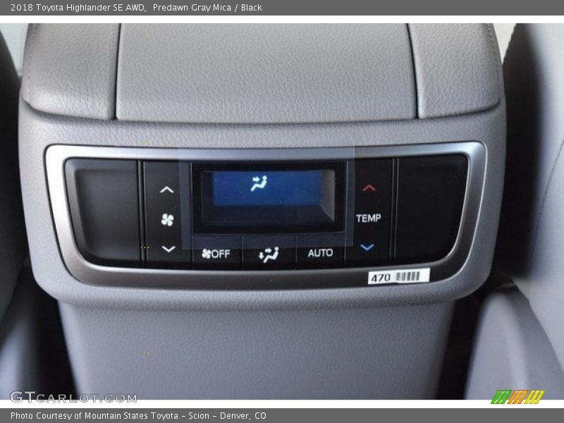 Predawn Gray Mica / Black 2018 Toyota Highlander SE AWD