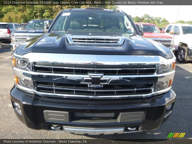 Black / High Country Jet Black/­Medium Ash Gray 2019 Chevrolet Silverado 3500HD High Country Crew Cab 4x4