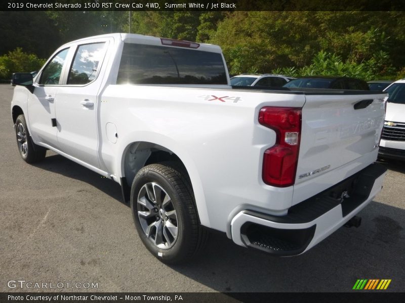 Summit White / Jet Black 2019 Chevrolet Silverado 1500 RST Crew Cab 4WD