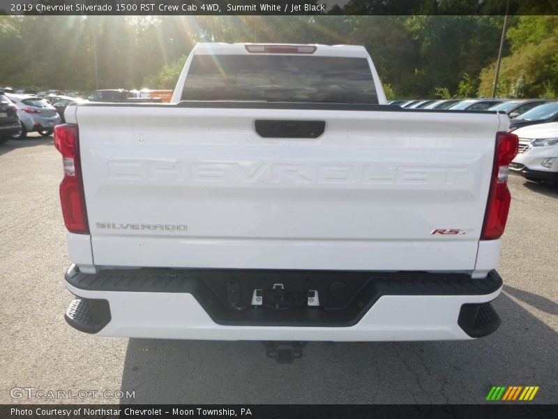 Summit White / Jet Black 2019 Chevrolet Silverado 1500 RST Crew Cab 4WD