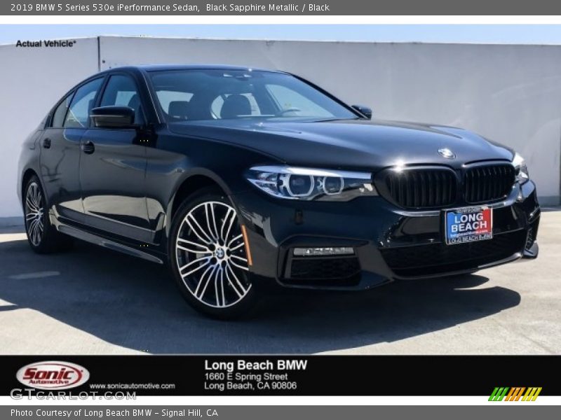 Black Sapphire Metallic / Black 2019 BMW 5 Series 530e iPerformance Sedan