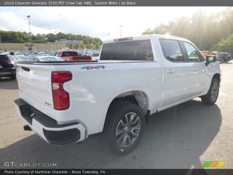 Summit White / Jet Black 2019 Chevrolet Silverado 1500 RST Crew Cab 4WD