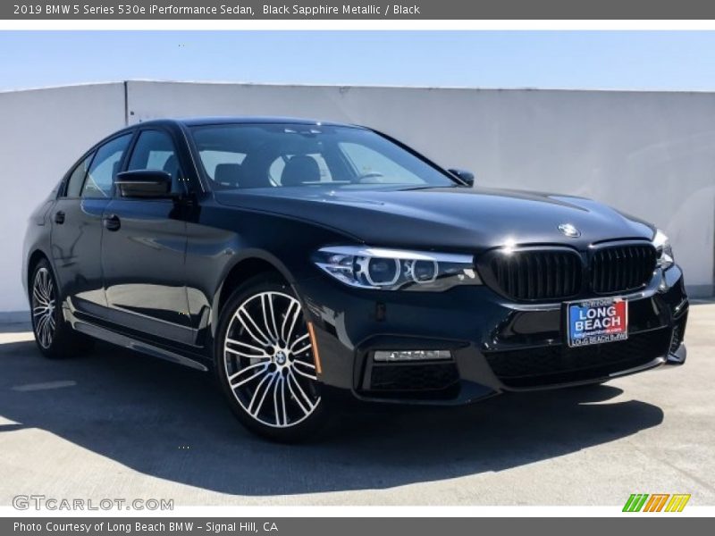 Black Sapphire Metallic / Black 2019 BMW 5 Series 530e iPerformance Sedan