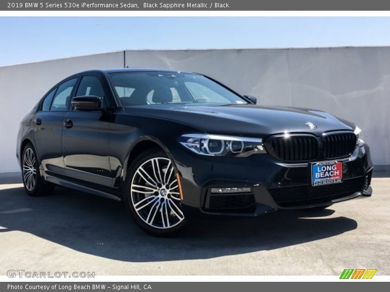Black Sapphire Metallic / Black 2019 BMW 5 Series 530e iPerformance Sedan