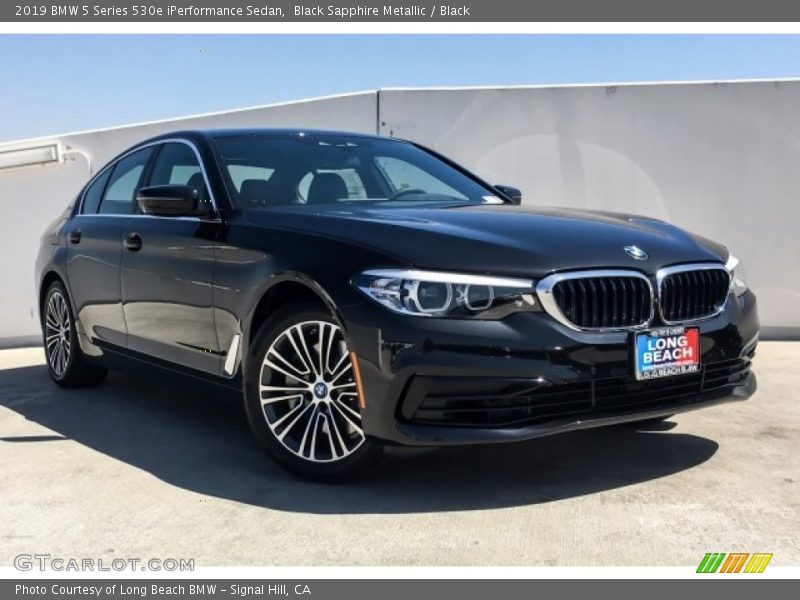 Black Sapphire Metallic / Black 2019 BMW 5 Series 530e iPerformance Sedan