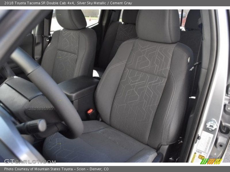 Silver Sky Metallic / Cement Gray 2018 Toyota Tacoma SR Double Cab 4x4