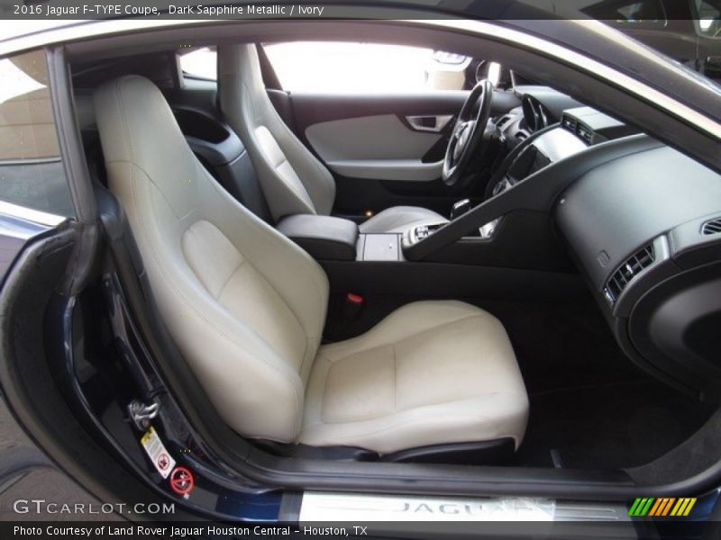 Dark Sapphire Metallic / Ivory 2016 Jaguar F-TYPE Coupe