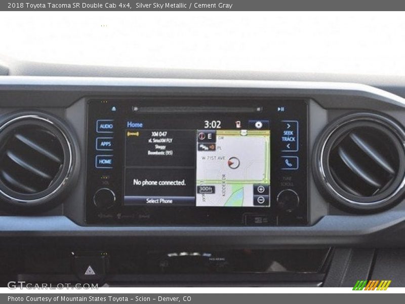 Silver Sky Metallic / Cement Gray 2018 Toyota Tacoma SR Double Cab 4x4