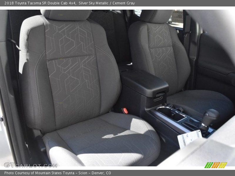 Silver Sky Metallic / Cement Gray 2018 Toyota Tacoma SR Double Cab 4x4