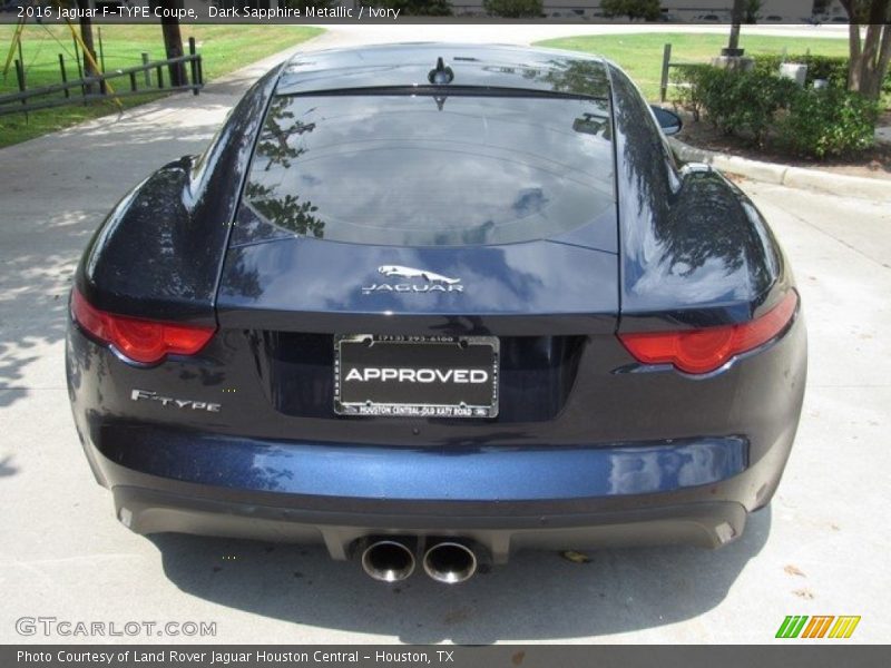 Dark Sapphire Metallic / Ivory 2016 Jaguar F-TYPE Coupe