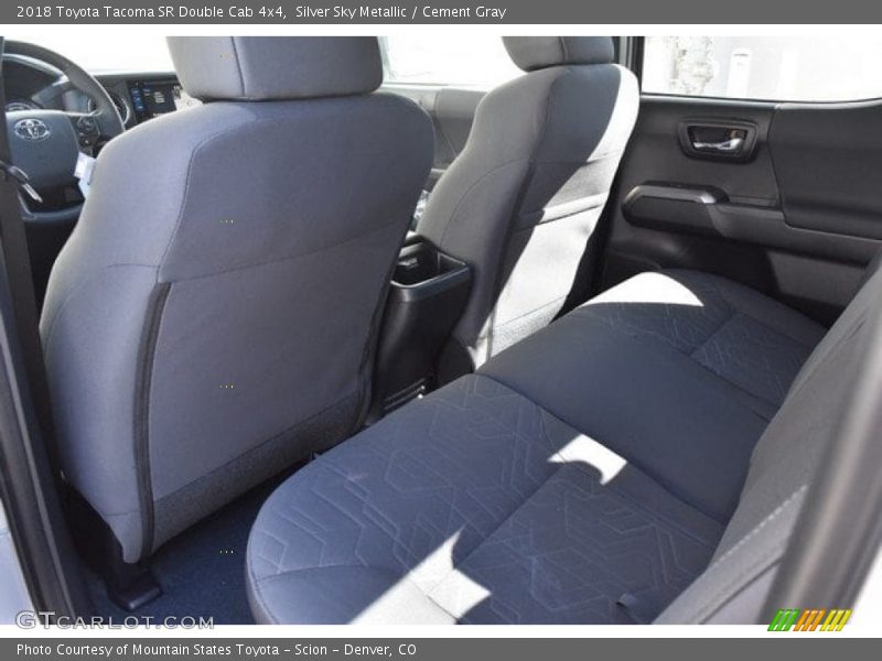 Silver Sky Metallic / Cement Gray 2018 Toyota Tacoma SR Double Cab 4x4