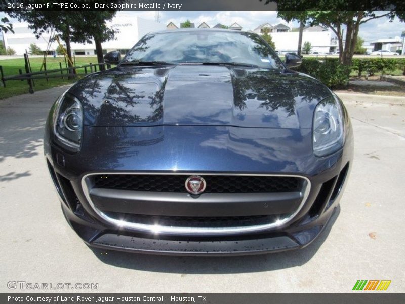 Dark Sapphire Metallic / Ivory 2016 Jaguar F-TYPE Coupe