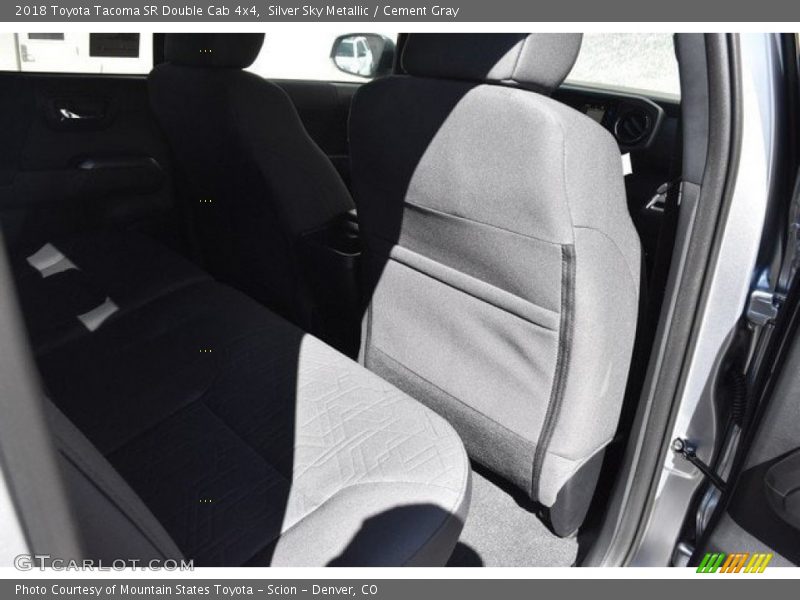 Silver Sky Metallic / Cement Gray 2018 Toyota Tacoma SR Double Cab 4x4