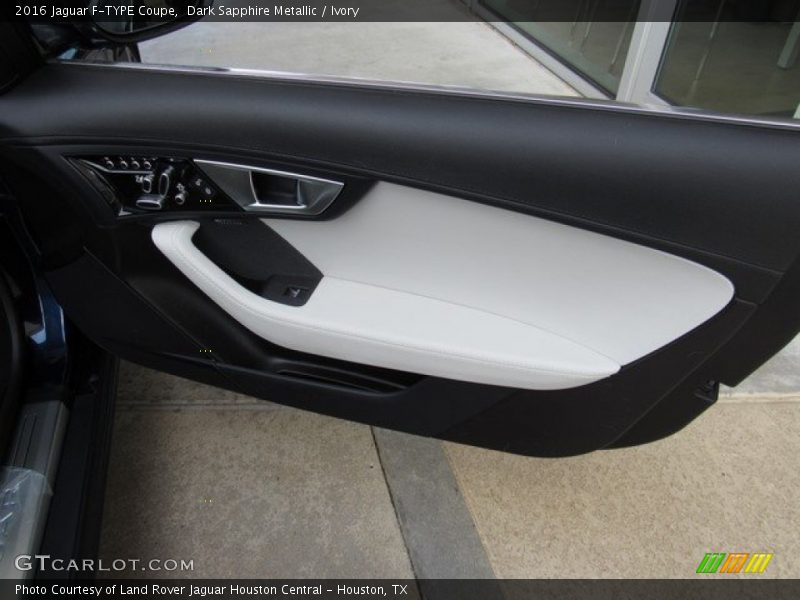 Dark Sapphire Metallic / Ivory 2016 Jaguar F-TYPE Coupe