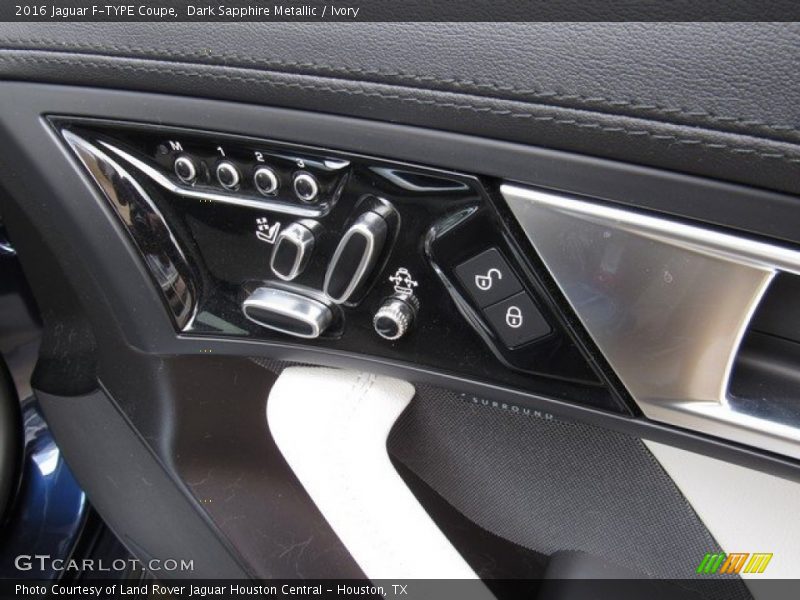 Dark Sapphire Metallic / Ivory 2016 Jaguar F-TYPE Coupe