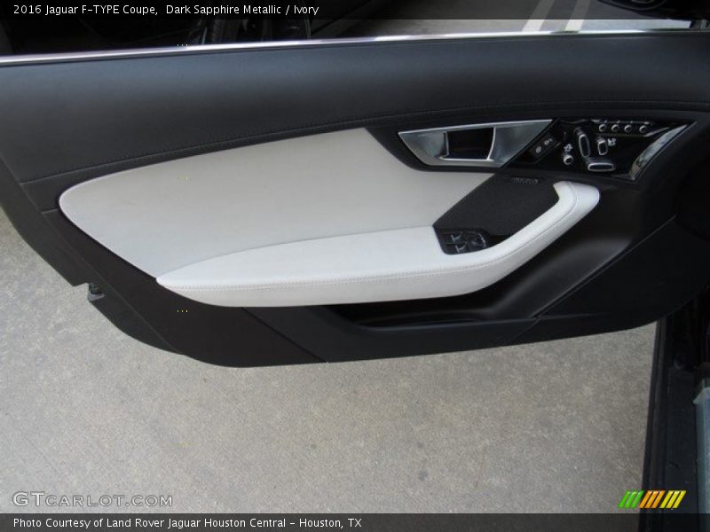 Dark Sapphire Metallic / Ivory 2016 Jaguar F-TYPE Coupe