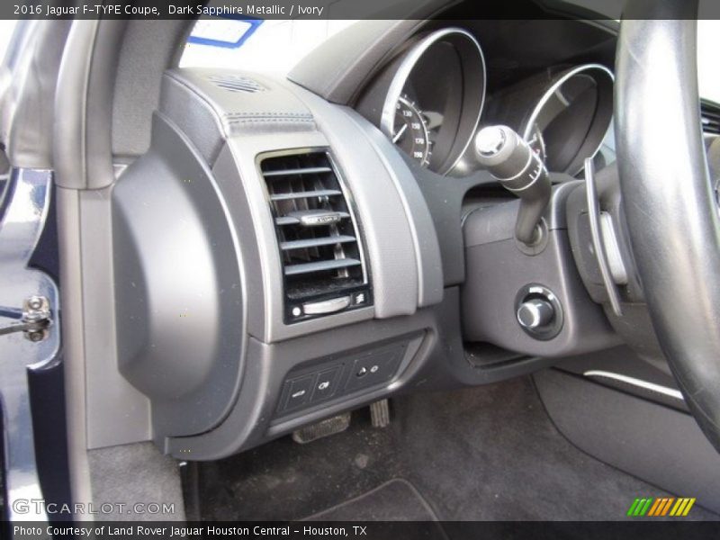 Dark Sapphire Metallic / Ivory 2016 Jaguar F-TYPE Coupe