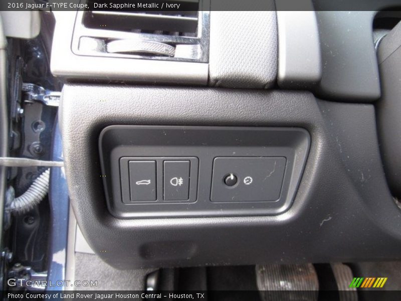 Dark Sapphire Metallic / Ivory 2016 Jaguar F-TYPE Coupe