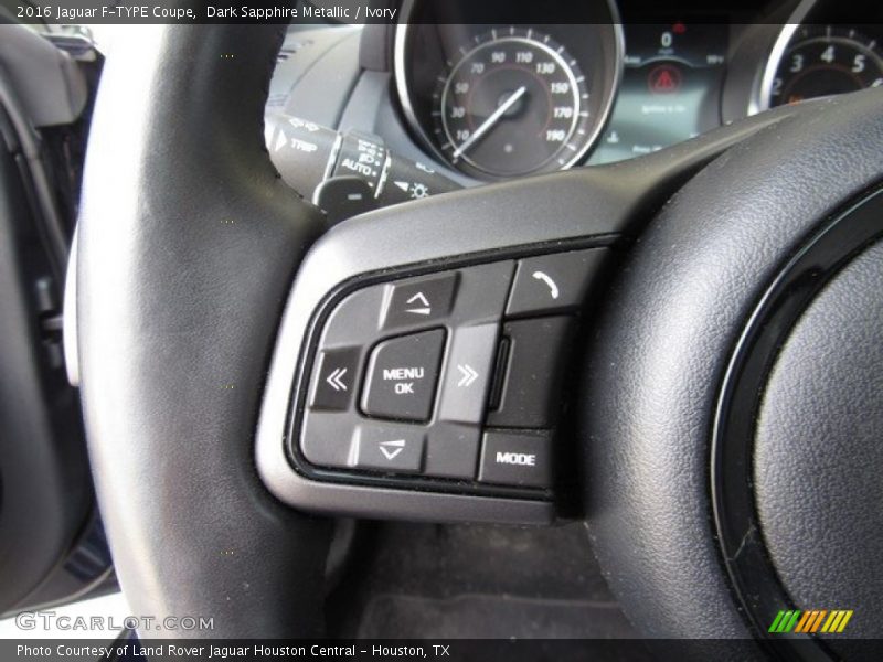 Dark Sapphire Metallic / Ivory 2016 Jaguar F-TYPE Coupe