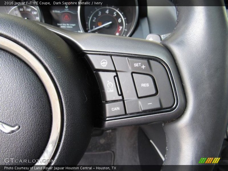 Dark Sapphire Metallic / Ivory 2016 Jaguar F-TYPE Coupe