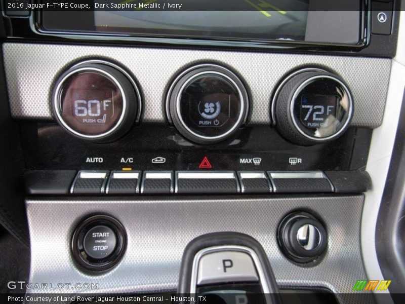Dark Sapphire Metallic / Ivory 2016 Jaguar F-TYPE Coupe