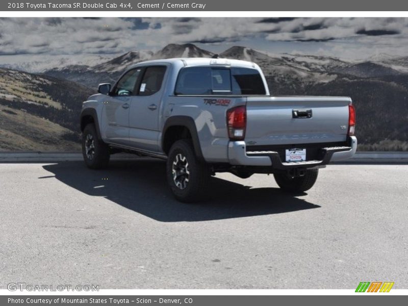 Cement / Cement Gray 2018 Toyota Tacoma SR Double Cab 4x4
