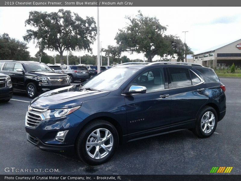 Storm Blue Metallic / Medium Ash Gray 2019 Chevrolet Equinox Premier