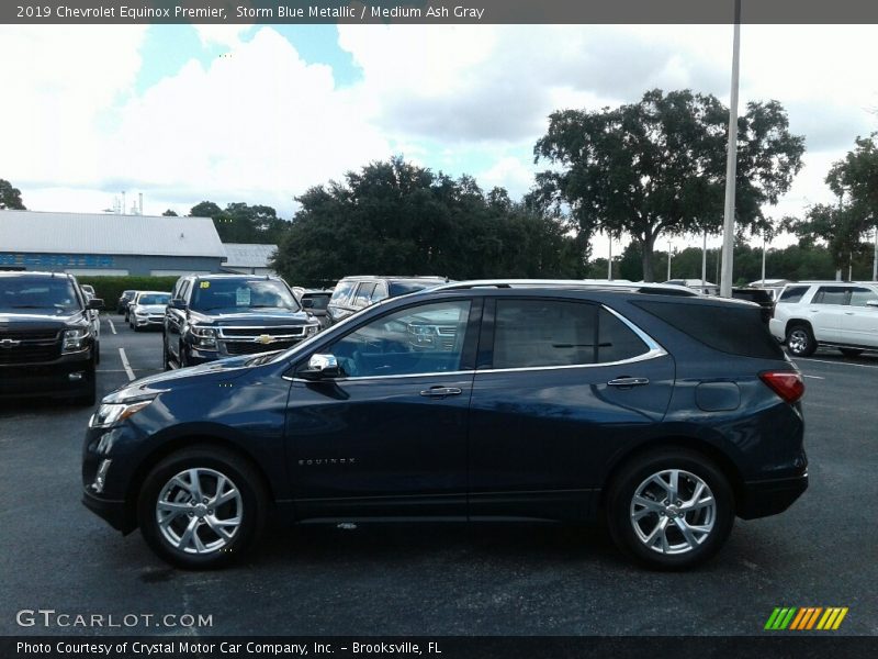 Storm Blue Metallic / Medium Ash Gray 2019 Chevrolet Equinox Premier