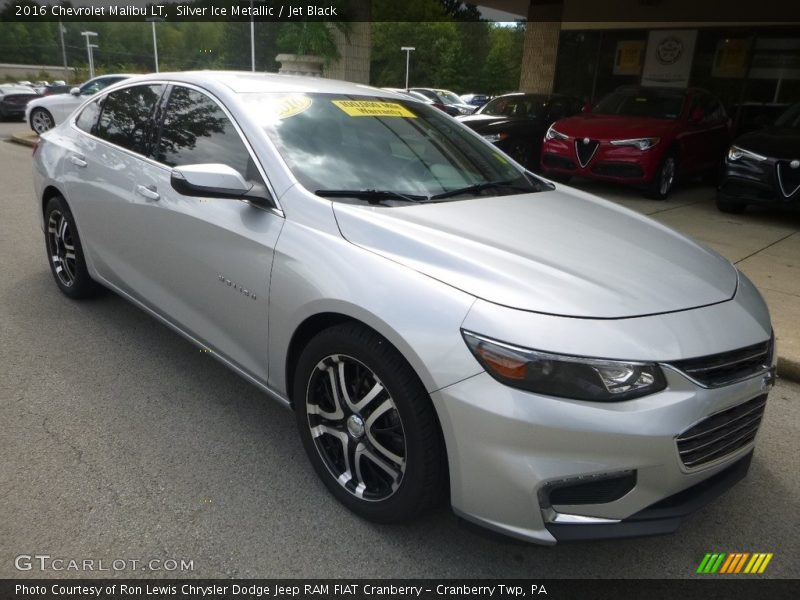 Silver Ice Metallic / Jet Black 2016 Chevrolet Malibu LT