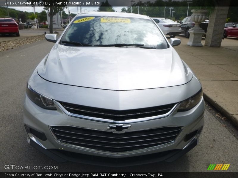Silver Ice Metallic / Jet Black 2016 Chevrolet Malibu LT