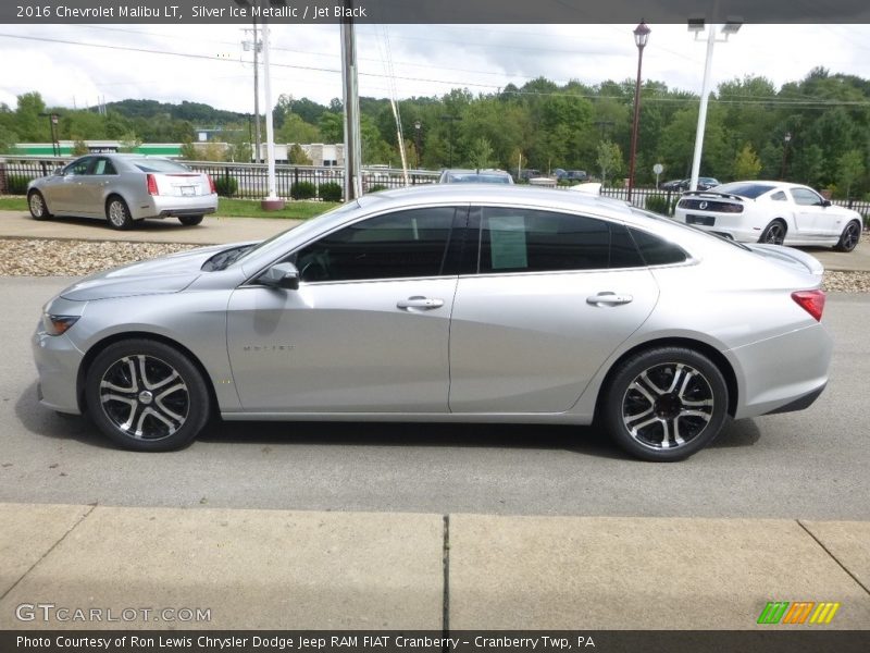 Silver Ice Metallic / Jet Black 2016 Chevrolet Malibu LT