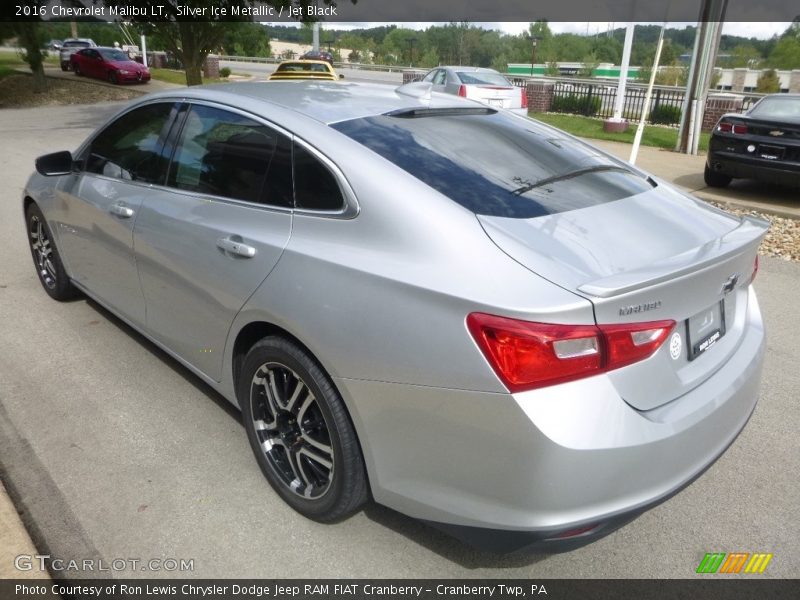 Silver Ice Metallic / Jet Black 2016 Chevrolet Malibu LT