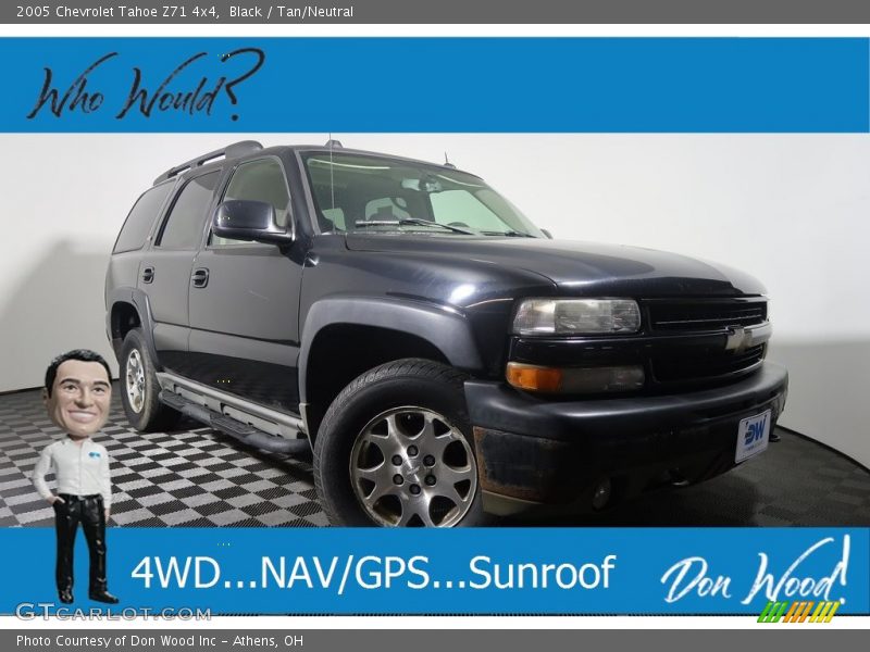 Black / Tan/Neutral 2005 Chevrolet Tahoe Z71 4x4