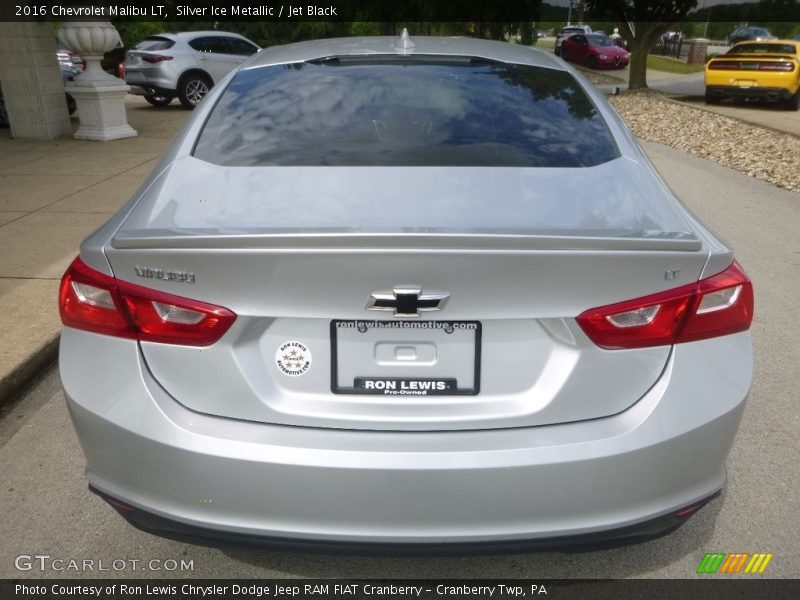 Silver Ice Metallic / Jet Black 2016 Chevrolet Malibu LT