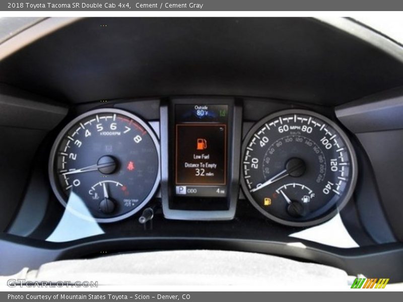 Cement / Cement Gray 2018 Toyota Tacoma SR Double Cab 4x4