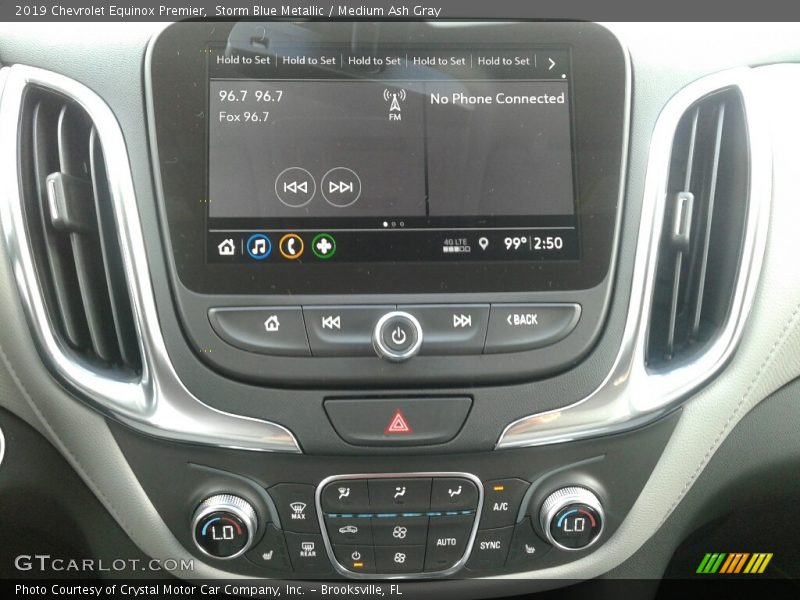 Controls of 2019 Equinox Premier