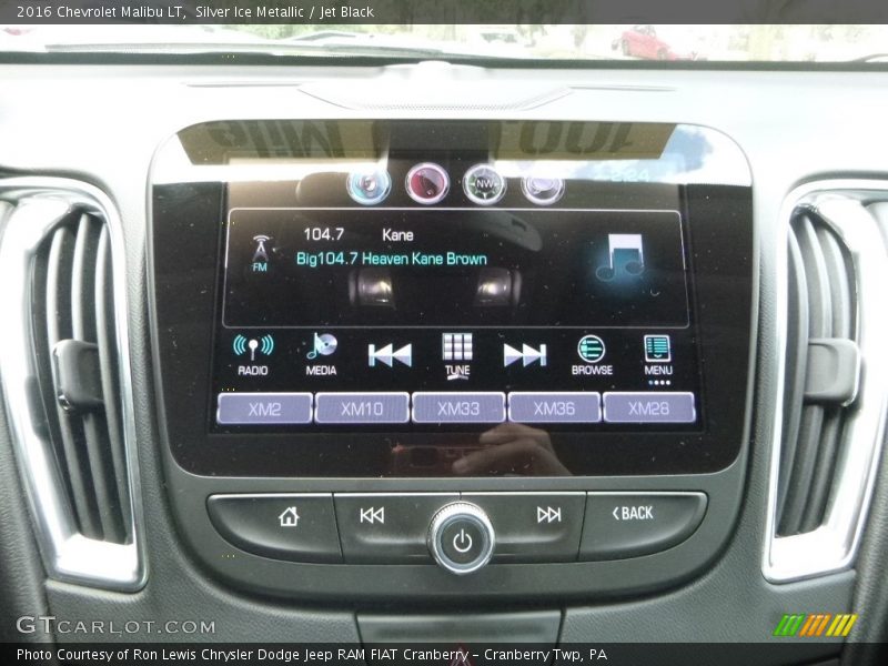 Silver Ice Metallic / Jet Black 2016 Chevrolet Malibu LT