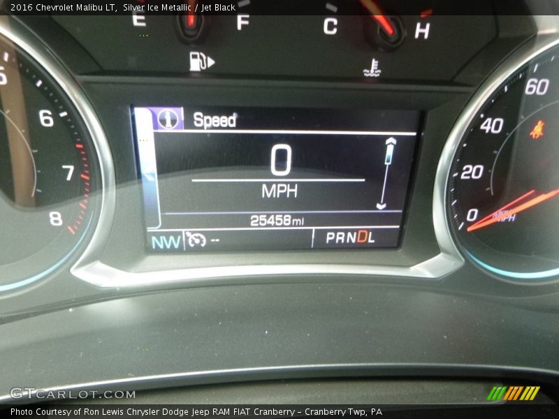 Silver Ice Metallic / Jet Black 2016 Chevrolet Malibu LT