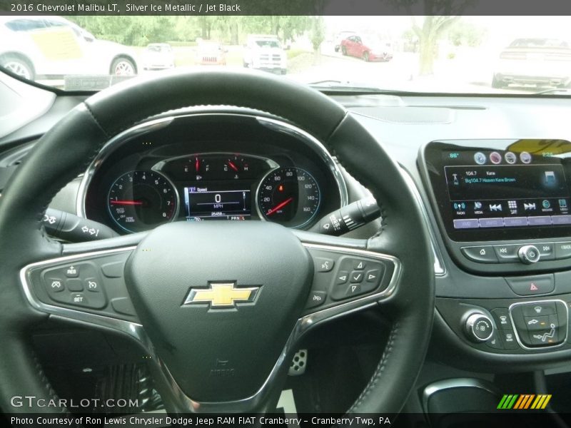 Silver Ice Metallic / Jet Black 2016 Chevrolet Malibu LT