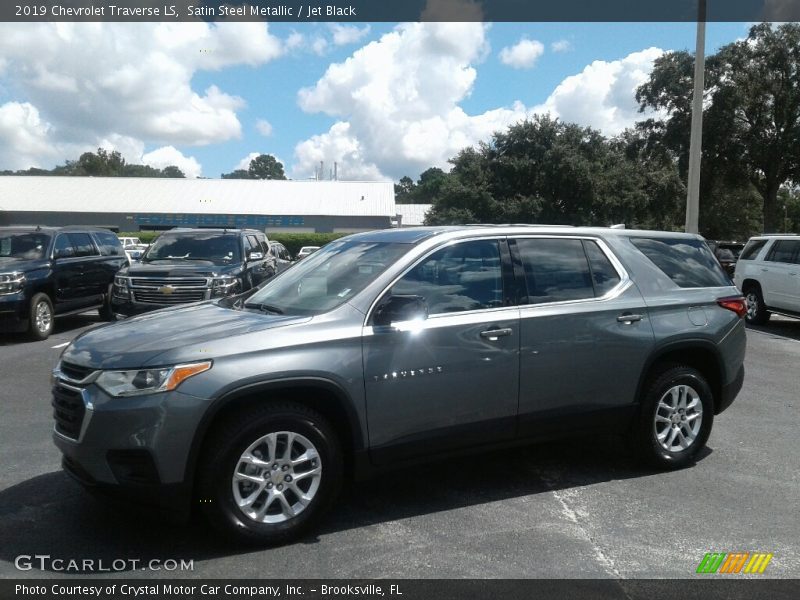 Satin Steel Metallic / Jet Black 2019 Chevrolet Traverse LS