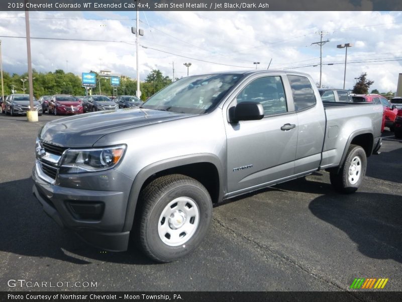 Satin Steel Metallic / Jet Black/Dark Ash 2019 Chevrolet Colorado WT Extended Cab 4x4