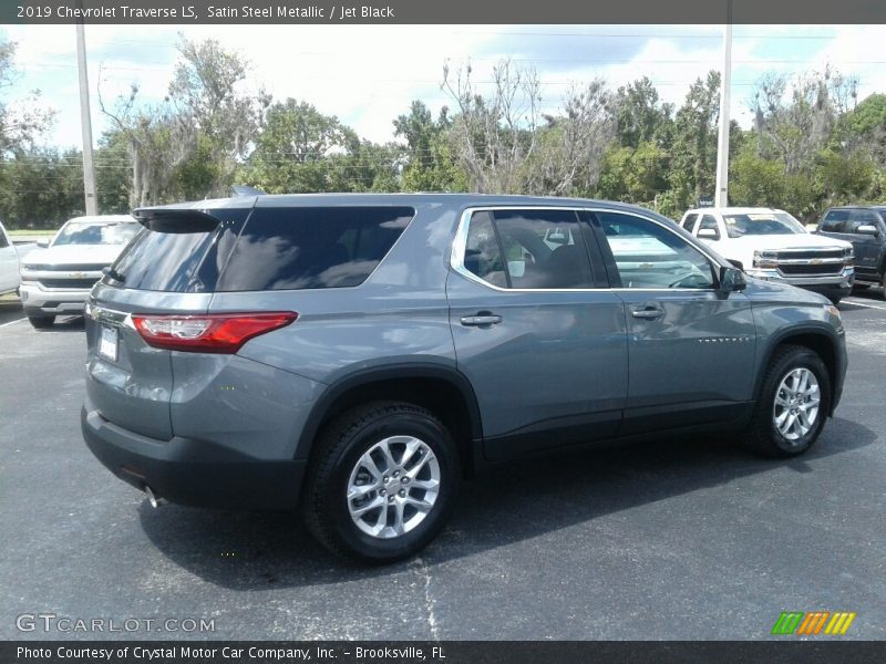 Satin Steel Metallic / Jet Black 2019 Chevrolet Traverse LS