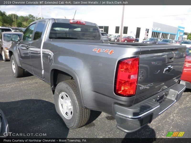 Satin Steel Metallic / Jet Black/Dark Ash 2019 Chevrolet Colorado WT Extended Cab 4x4