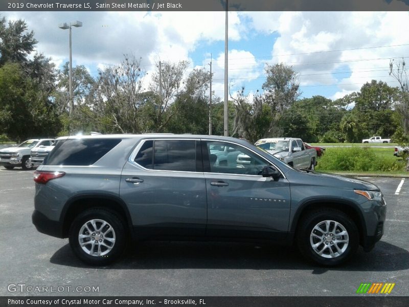 Satin Steel Metallic / Jet Black 2019 Chevrolet Traverse LS