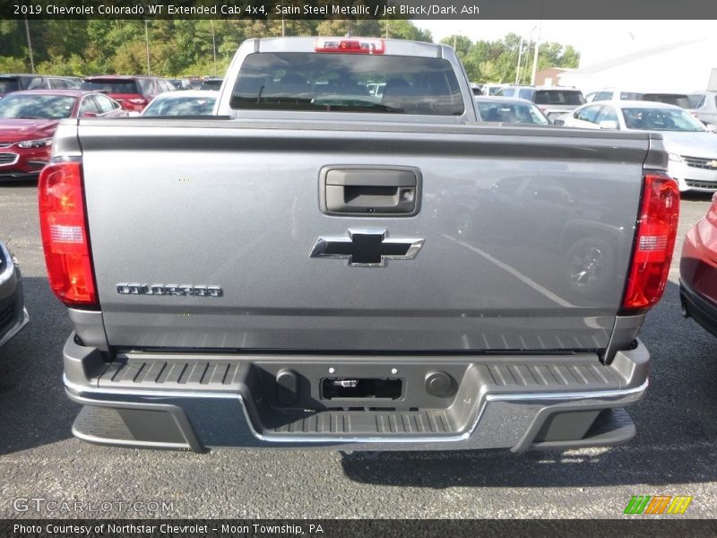 Satin Steel Metallic / Jet Black/Dark Ash 2019 Chevrolet Colorado WT Extended Cab 4x4