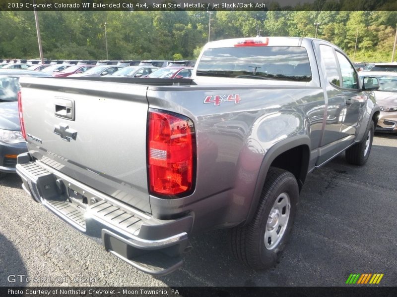 Satin Steel Metallic / Jet Black/Dark Ash 2019 Chevrolet Colorado WT Extended Cab 4x4
