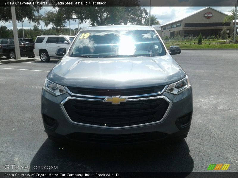 Satin Steel Metallic / Jet Black 2019 Chevrolet Traverse LS