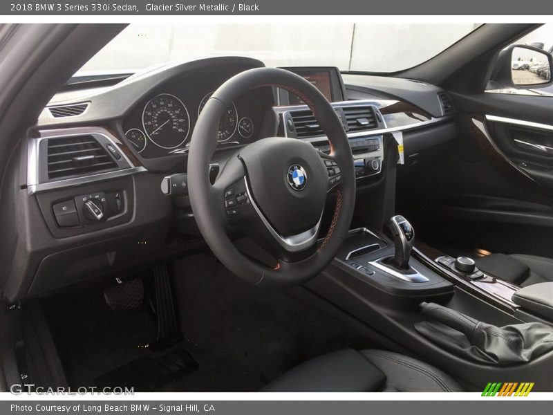 Glacier Silver Metallic / Black 2018 BMW 3 Series 330i Sedan