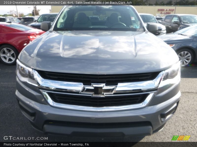 Satin Steel Metallic / Jet Black/Dark Ash 2019 Chevrolet Colorado WT Extended Cab 4x4
