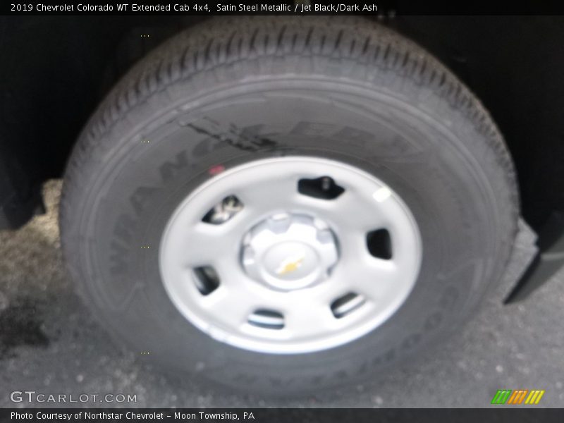 Satin Steel Metallic / Jet Black/Dark Ash 2019 Chevrolet Colorado WT Extended Cab 4x4